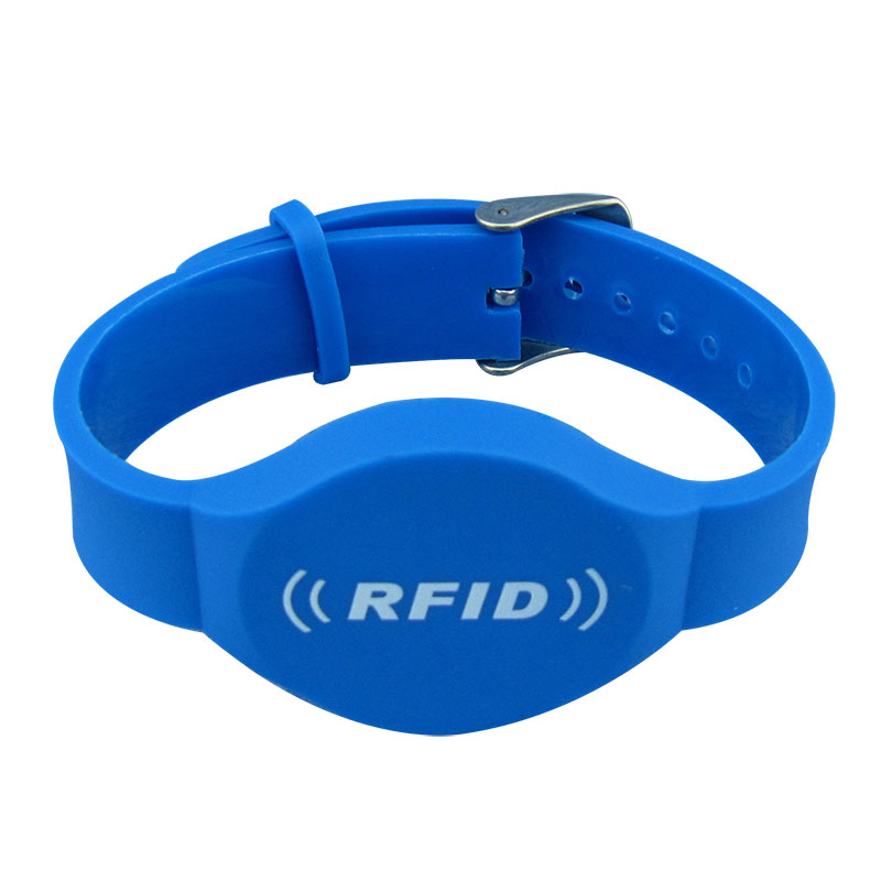 13.56MHZ MF programabilă impermeabilă Ic Rfid PVC brățară din cauciuc pentru saună